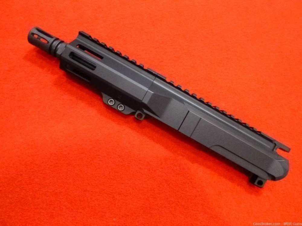 AR 15 9mm Upper Assembly 5.25" Nitride Barrel 4" M-Lok Handguard-img-2