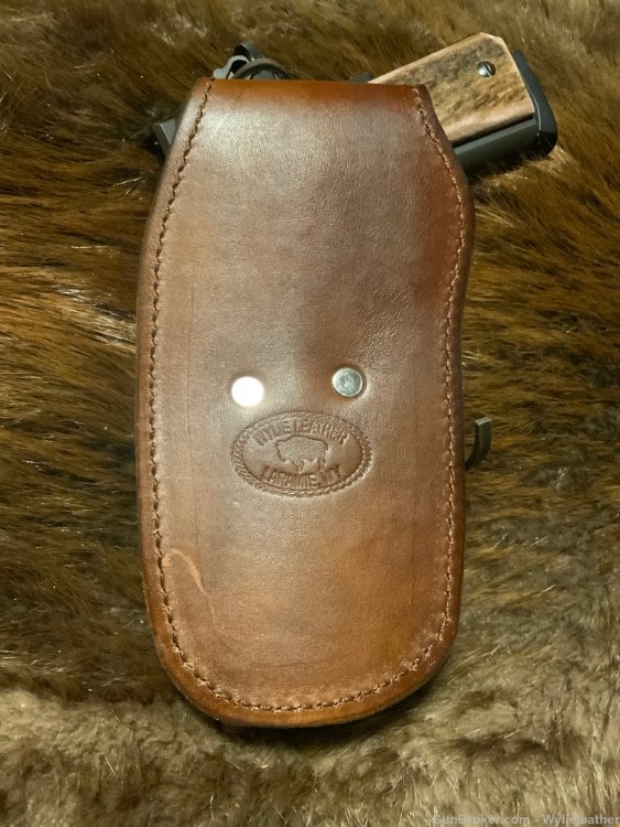 1911 holster, Fully lined, full size 1911 pistol. US made, Leather!-img-4