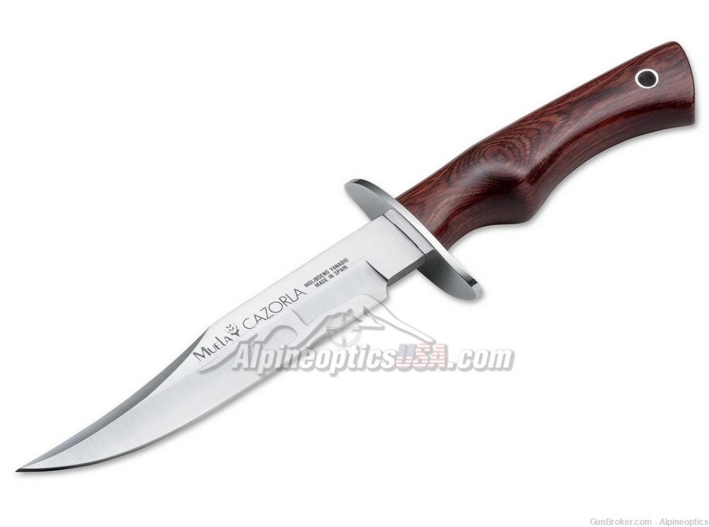 Muela Cazorla Bowie hunting knife with Pakka wooden handle-img-0
