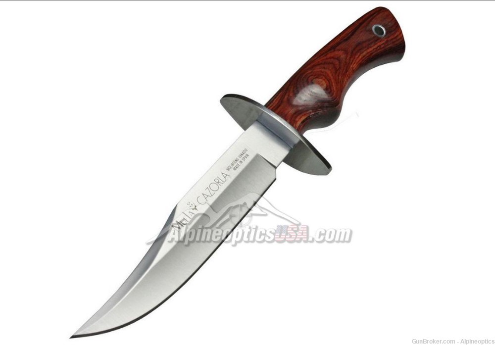 Muela Cazorla Bowie hunting knife with Pakka wooden handle-img-1