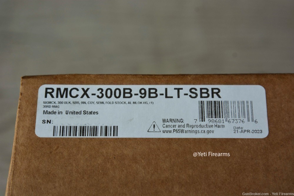 Sig Sauer MCX Spear-LT 300 Blackout 9" SBR NFA RMCX-300B-9B-LT-SBR No CC Fe-img-10