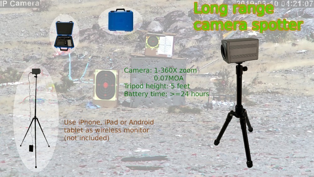 360X ZOOMABLE 1500 YARDS DIGITAL WIRELESS CAMERA SNIPER SPOTTER-img-0