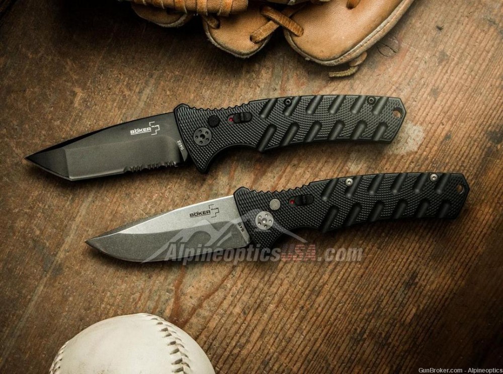   Böker Plus Strike Tanto All Black automatic knife-img-4
