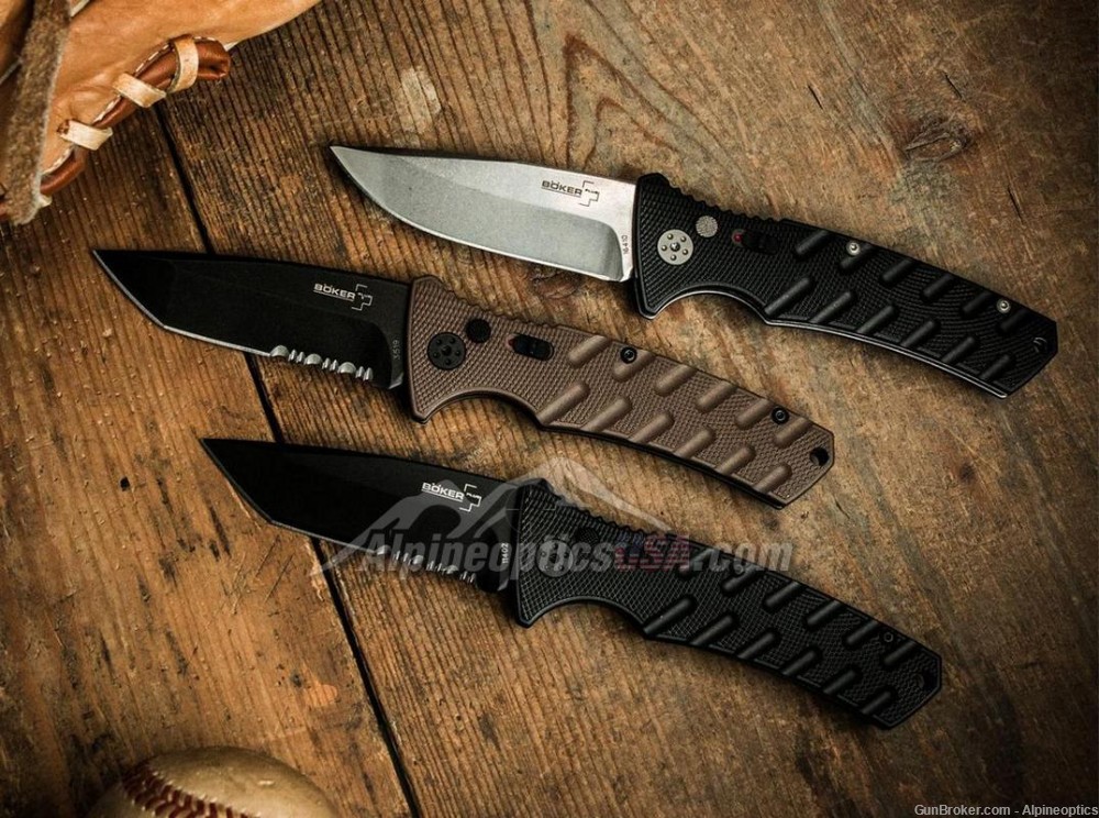   Böker Plus Strike Tanto All Black automatic knife-img-6
