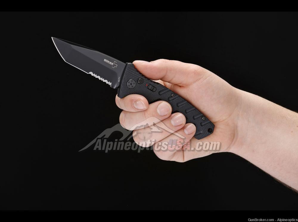   Böker Plus Strike Tanto All Black automatic knife-img-2
