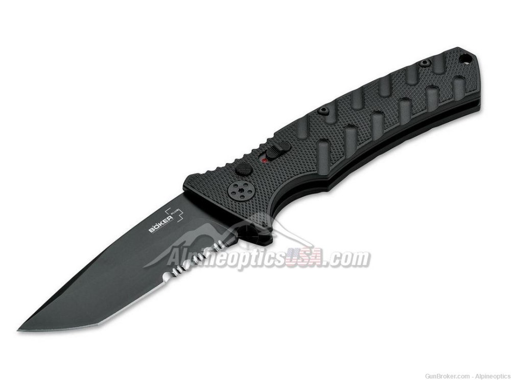   Böker Plus Strike Tanto All Black automatic knife-img-0