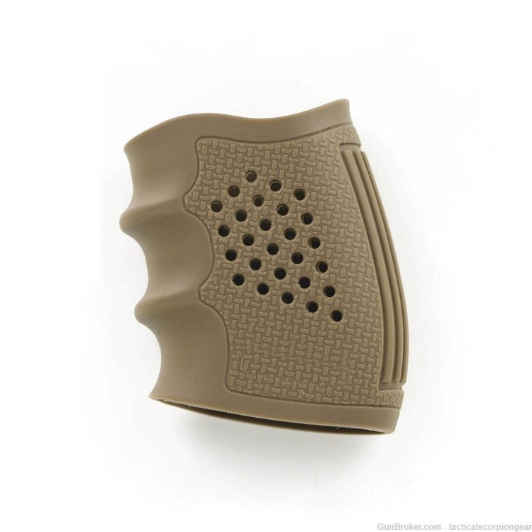  High Density Rubber and Latex Hand Gun Grip Glove - Desert Tan-img-0