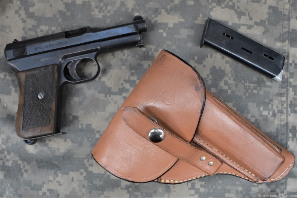Mauser Model 1914 pistol in 7.65mm (32ACP) w/holster & 2 mags-img-11