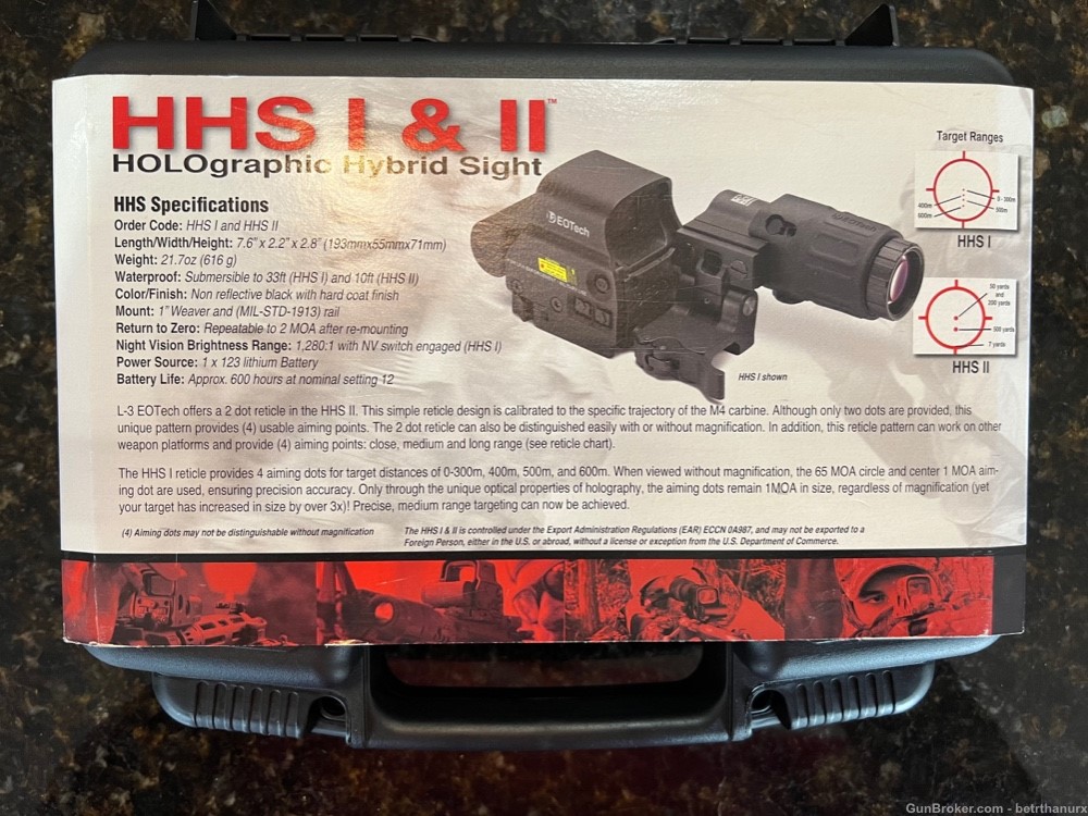 EOTECH L3 Halographic red dot sight HSS1 with night vision and 3x magnifier-img-0
