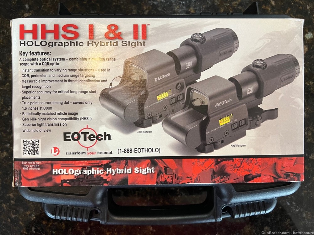 EOTECH L3 Halographic red dot sight HSS1 with night vision and 3x magnifier-img-1