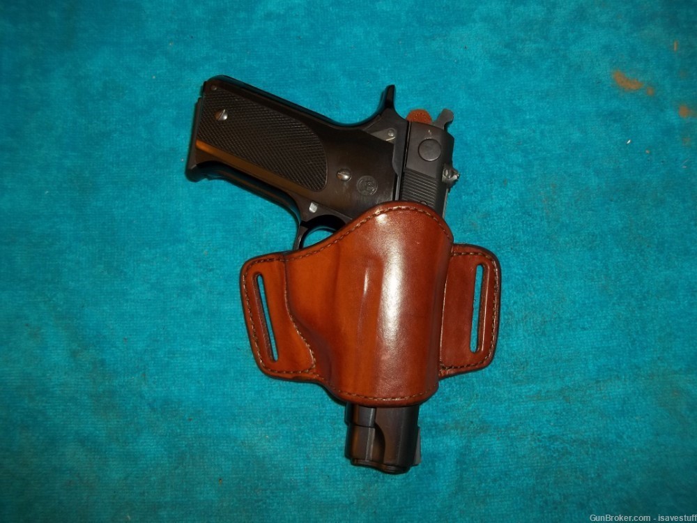 Bianchi NOS R/H Leather Holster Beretta 92F Glock Ruger Sig P220 S&W SW40F -img-2
