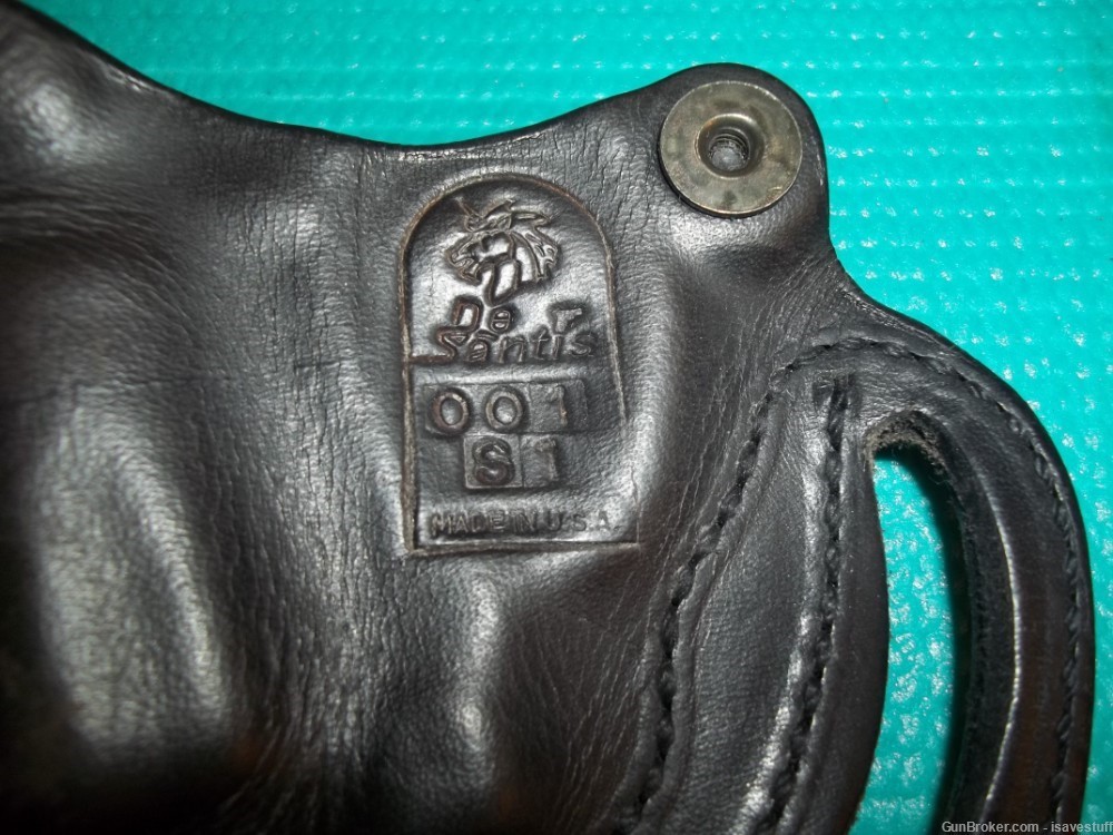 Desantis Dual Cant R/H OWB Leather Holster Smith Wesson J frame 36  .38 -img-8