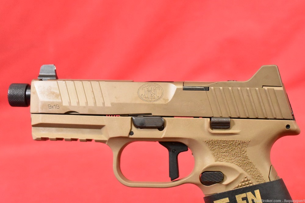 FN 509 Mid Size Tactical FDE 9mm 4.5" Threaded Barrel Optic Ready FN509T -img-8