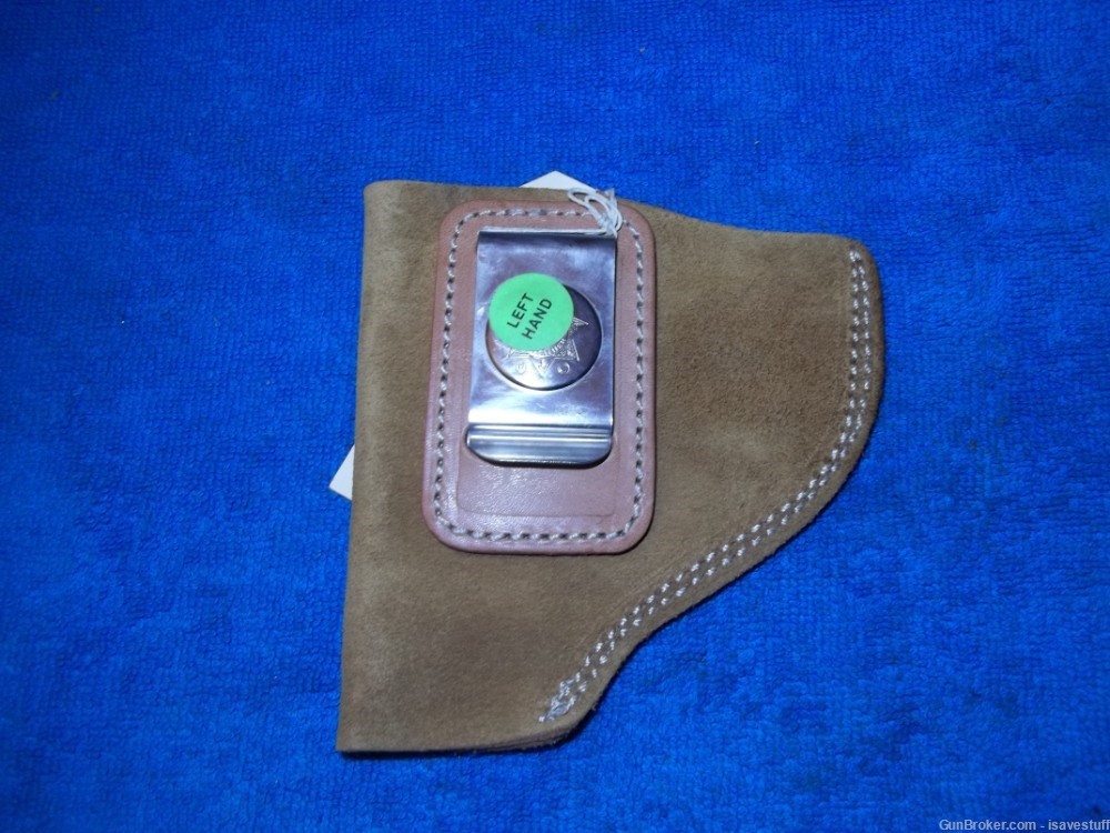 NOS Bianchi L/H IWB Suede / Leather Holster Smith Wesson 10 13 15 19 64 65 -img-3