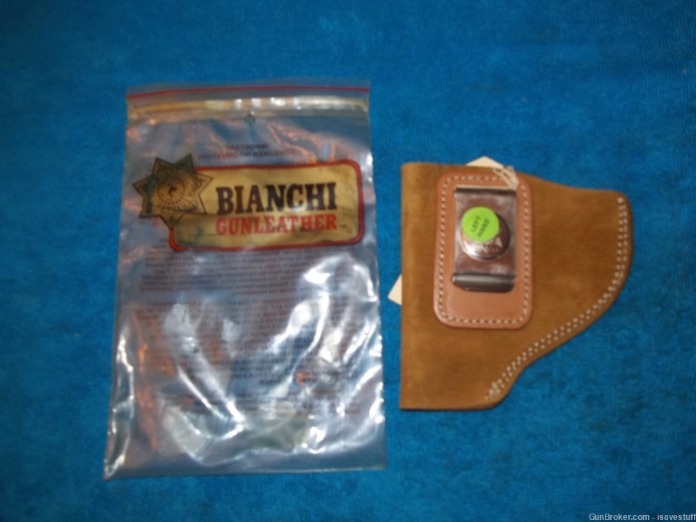 NOS Bianchi L/H IWB Suede / Leather Holster Smith Wesson 10 13 15 19 64 65 -img-2