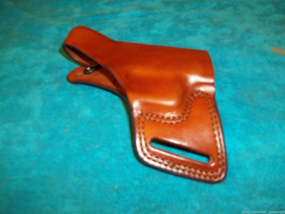 Glock 17 19 12 23 26 27 34 35 NEW Bianchi Right Hand OWB Leather Holster-img-4