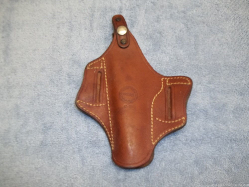 Colt Gov't 1911 Bucheimer Concealer Right Hand OWB Leather Holster 45ACP-img-7