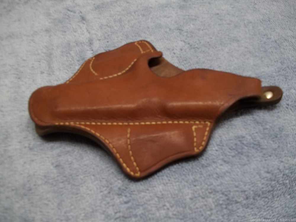 Colt Gov't 1911 Bucheimer Concealer Right Hand OWB Leather Holster 45ACP-img-2