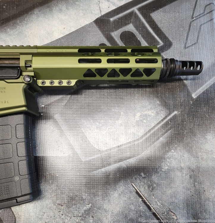 8.6 Blackout M5 AR10 8" Pistol Anodized Green - Aero, Silencerco-img-3