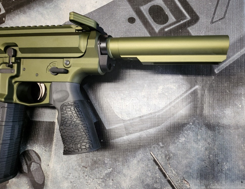 8.6 Blackout M5 AR10 8" Pistol Anodized Green - Aero, Silencerco-img-5