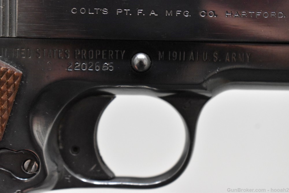Remington Rand 1911A1 NRA Bullseye Semi Auto Pistol 45 ACP Colt C&R-img-4