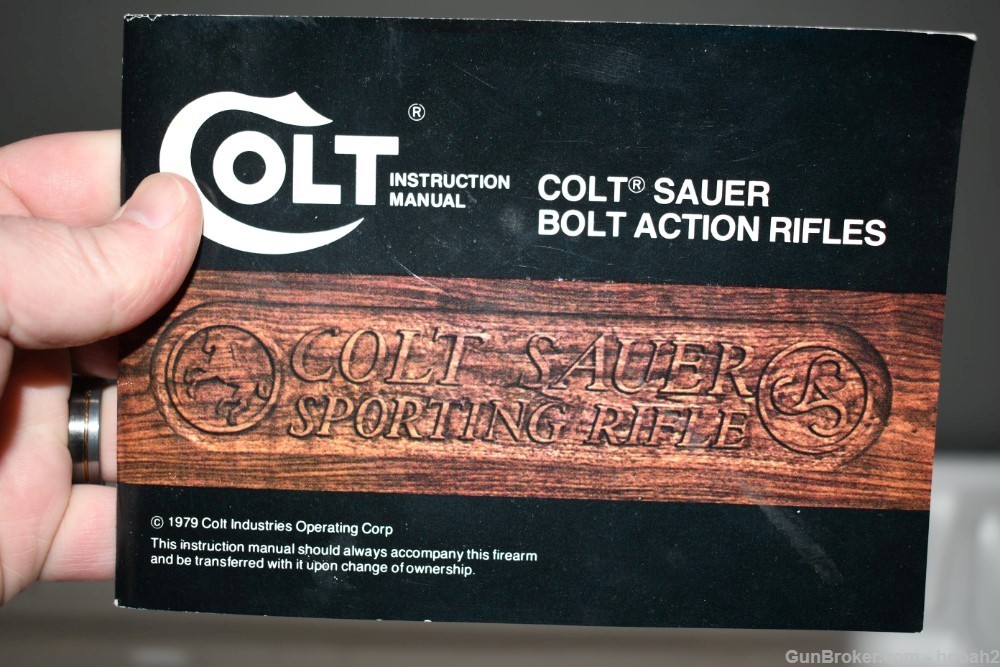 Superb Colt Sauer R80 Sporting Model Bolt Action Rifle 30-06 W Box 1980-img-56