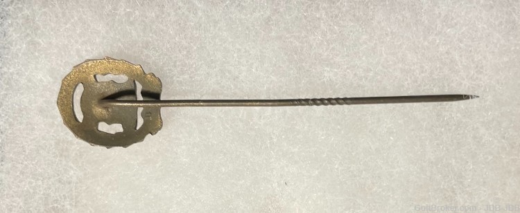 W.W. II. German “DRL” Bronze Sports Badge Stick Pin-img-3