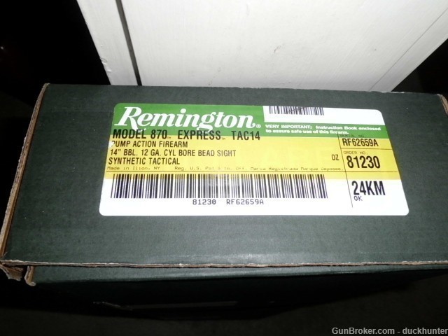 REMINGTON 870 12 GA TAC-14 NEW, BOX LOOK-img-9