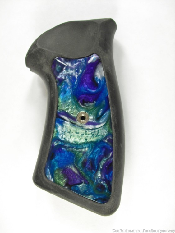 -Abalone Pearl Ruger Gp100 Grip Inserts-img-1