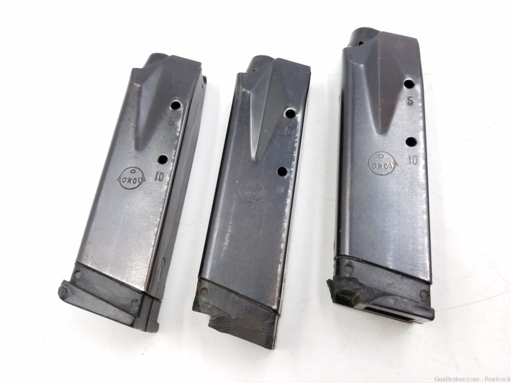 Lot of 4 Lorcin L9 L9mm 9mm dammaged magazines 3 10rd Mags, 1 13rd Mag-img-8