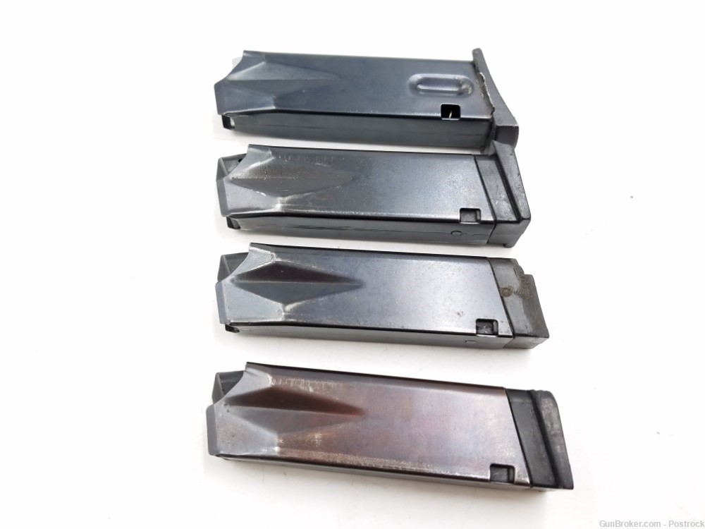 Lot of 4 Lorcin L9 L9mm 9mm dammaged magazines 3 10rd Mags, 1 13rd Mag-img-5