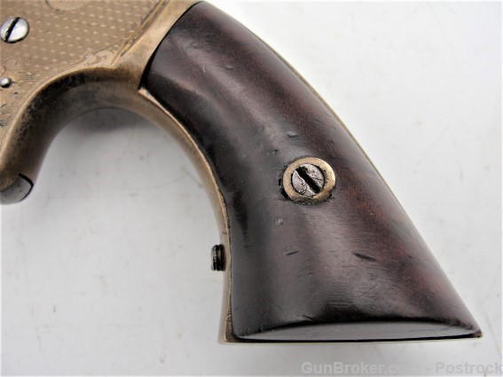 Manhattan pocket 22 Short 7 shot revolver Factory Engraved (WP)-img-11