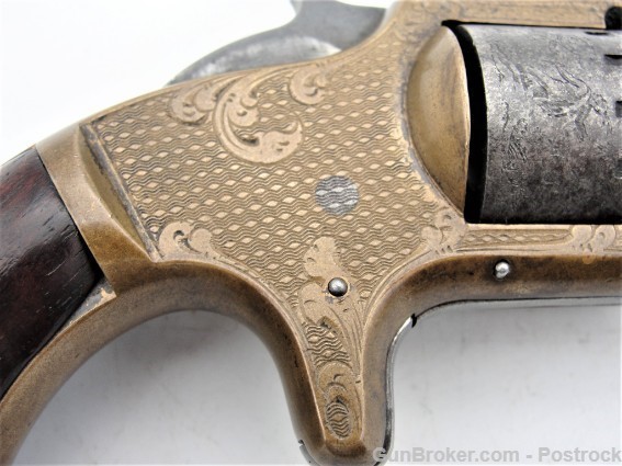 Manhattan pocket 22 Short 7 shot revolver Factory Engraved (WP)-img-14