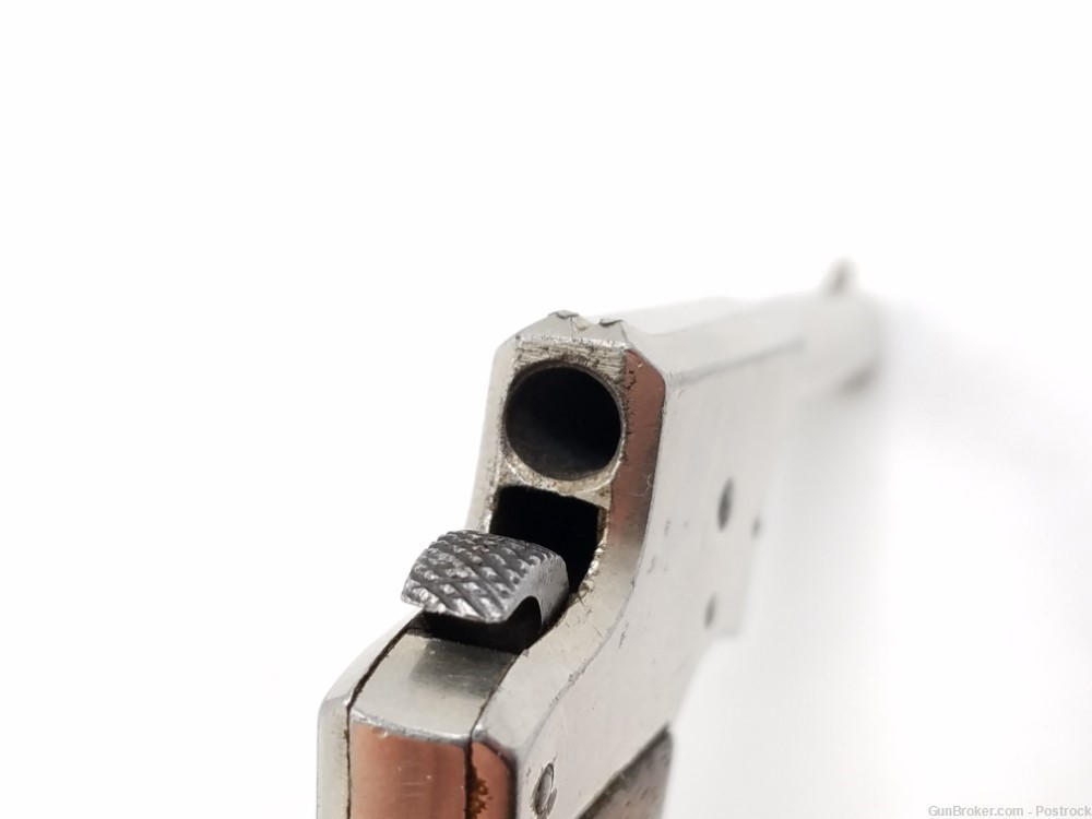 Remington Vest Pocket Saw Handle 22 short Single Shot Pistol Nickel Finish -img-1