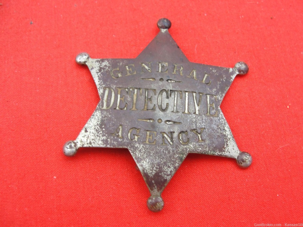 Vintage obsolete General detective Agency badge-img-0