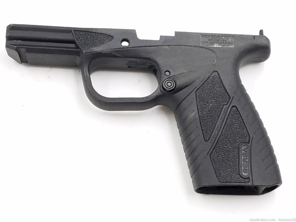 Bersa model BP9CC 9mm Pistol Parts: Grip Frame w/ Mag Release -img-0