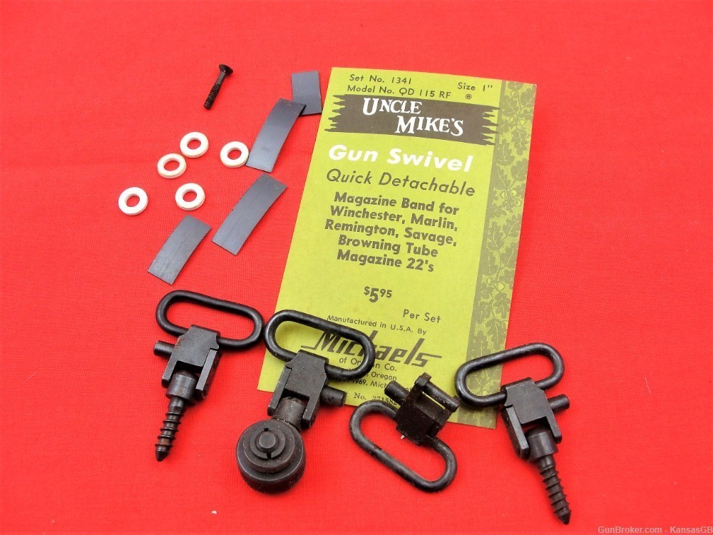 Uncle Mikes set # 1341 size 1" OD 115RF swivels -img-0