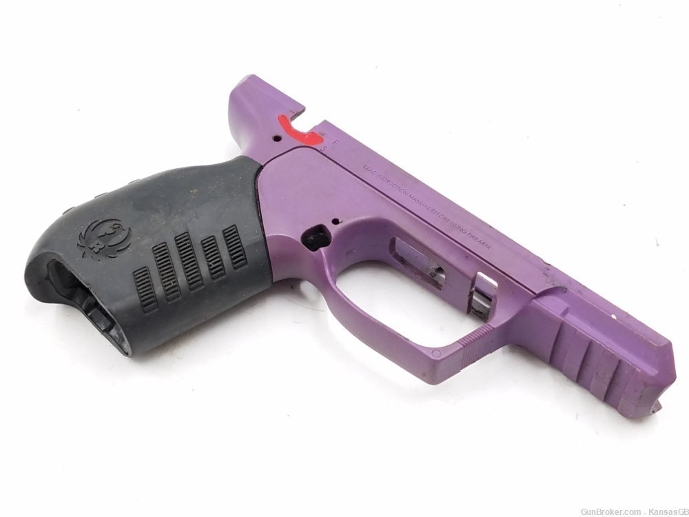 Ruger SR22P 22lr Pistol Part: Grip Frame w/ Grip (Purple & Black)-img-2