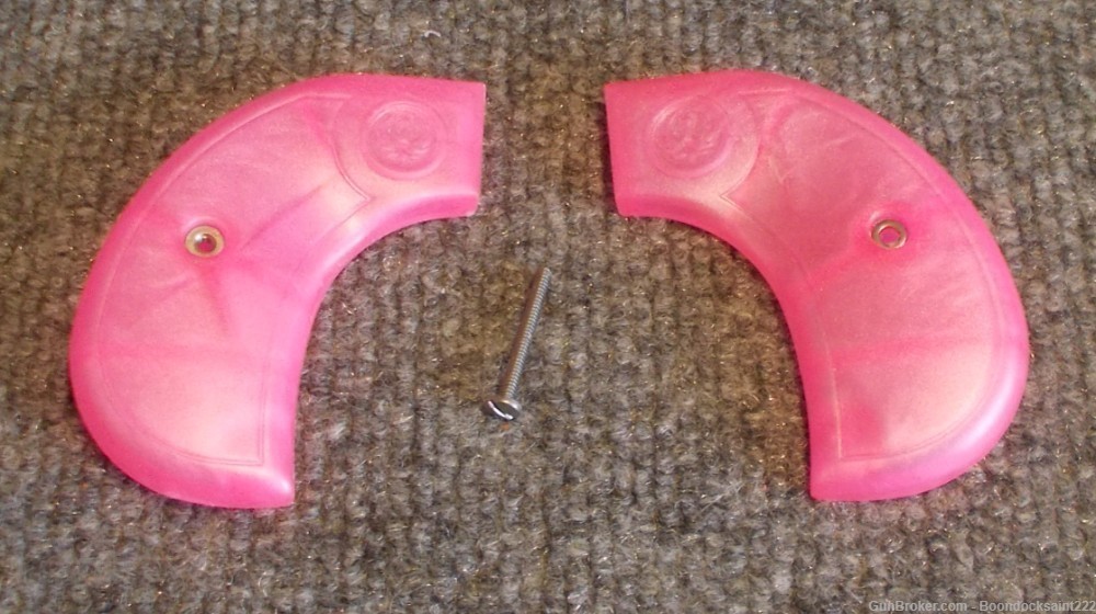 Custom Grips Ruger Wrangler Birdsheads Pink Pearl-img-2