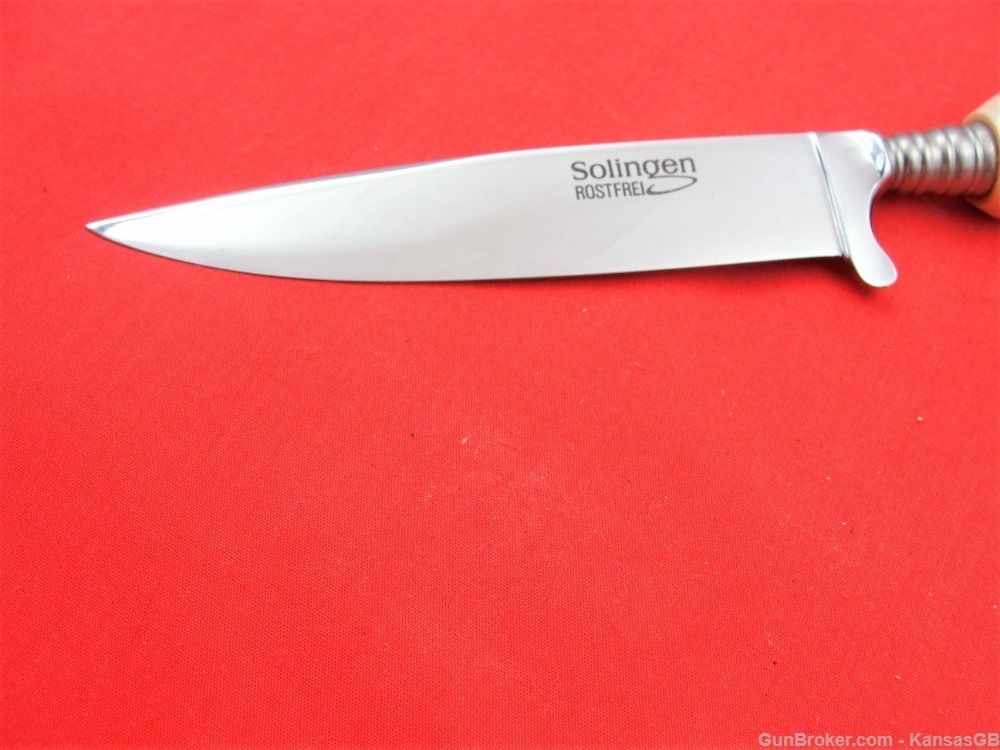 Solingen Rostfrei stag handle 9 3/8" OA knife-img-3