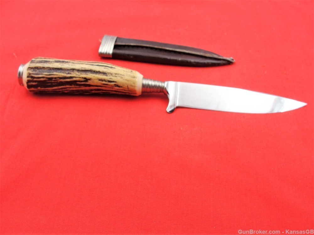 Solingen Rostfrei stag handle 9 3/8" OA knife-img-0