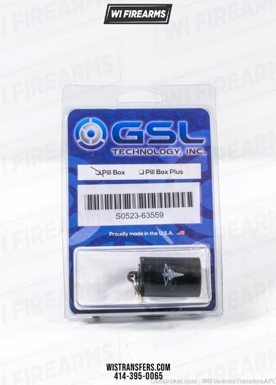 GSL Pill Box Suppressor, .22 LR, 24 dB Reduction, 1.44", Ø 0.937", 0.995oz,-img-2