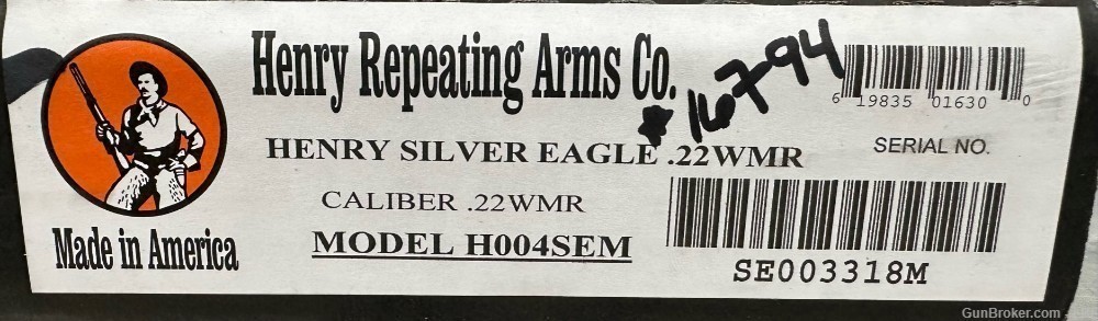 Henry Silver Eagle .22 Mag 20" Barrel-img-4