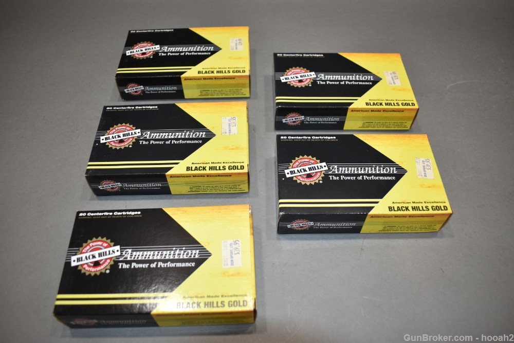 5 Boxes 100 Rds Black Hills Gold 270 Winchester 130G Hornady GMX Ammunition-img-0