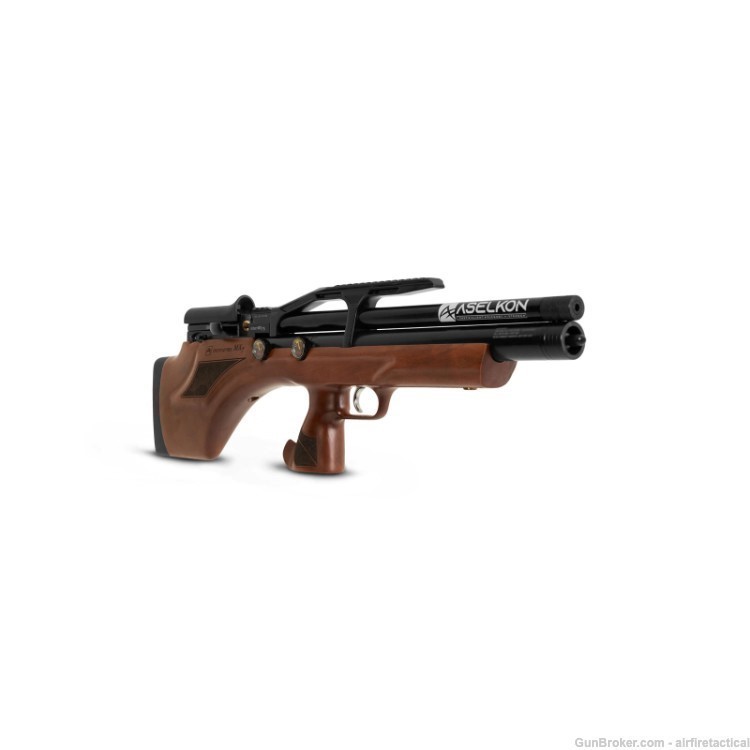 Aselkon MX7S Short PCP Air Rifle Wood .22-img-2