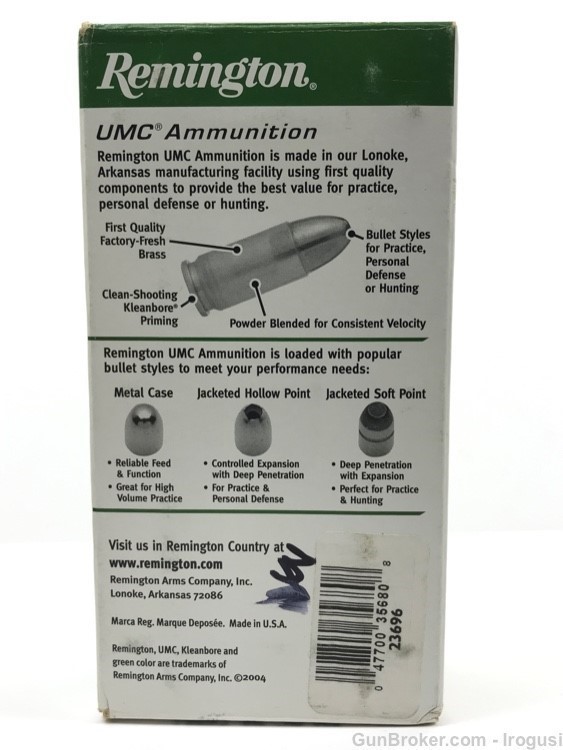 2004 Remington UMC .45 ACP 230 Gr JHP Hollow Point FULL 50 Rounds 1217-MX-img-2