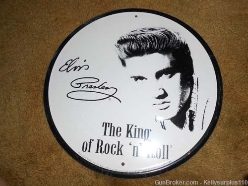 Elvis - The King of Rock 'n' Roll Tin Sign - #880-img-0
