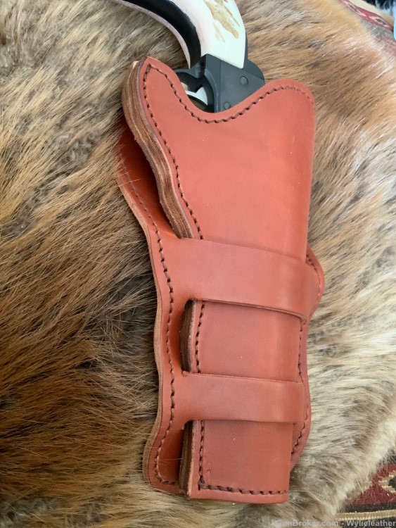 Ruger Single Six Series holster, fully lined leather, Up to 5 1/2” barrel-img-2