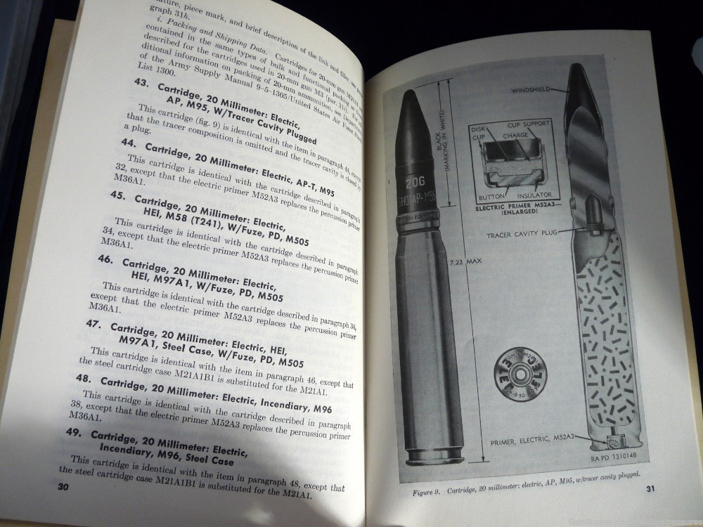 Ammunition Aircraft Guns manual TM 9-1901-1 TO 11A-1-39 1957 US Airforce -img-1