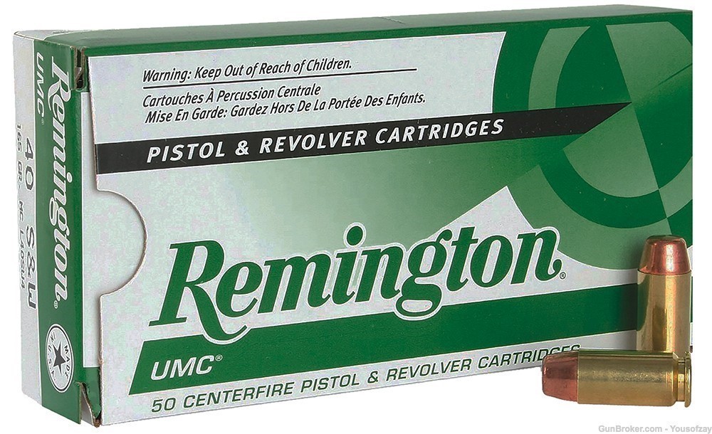 Remington UMC 40 S&W 165 gr – 50 Rounds MC L40SW4-img-0